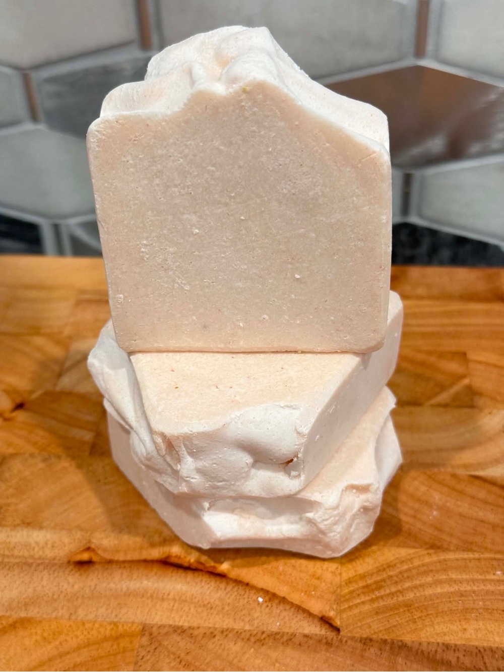Himalayan Pink Salt Homemade Organic Bar Soap - Exfoliating Bar Soap
